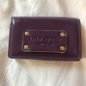 Kate Spade Patent Leather Card Holder Wallet